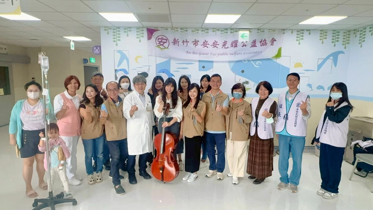 【音符穿越病痛！安安光矅攜志工進駐馬偕　孩子家長全感動】環球日報社 World News Media