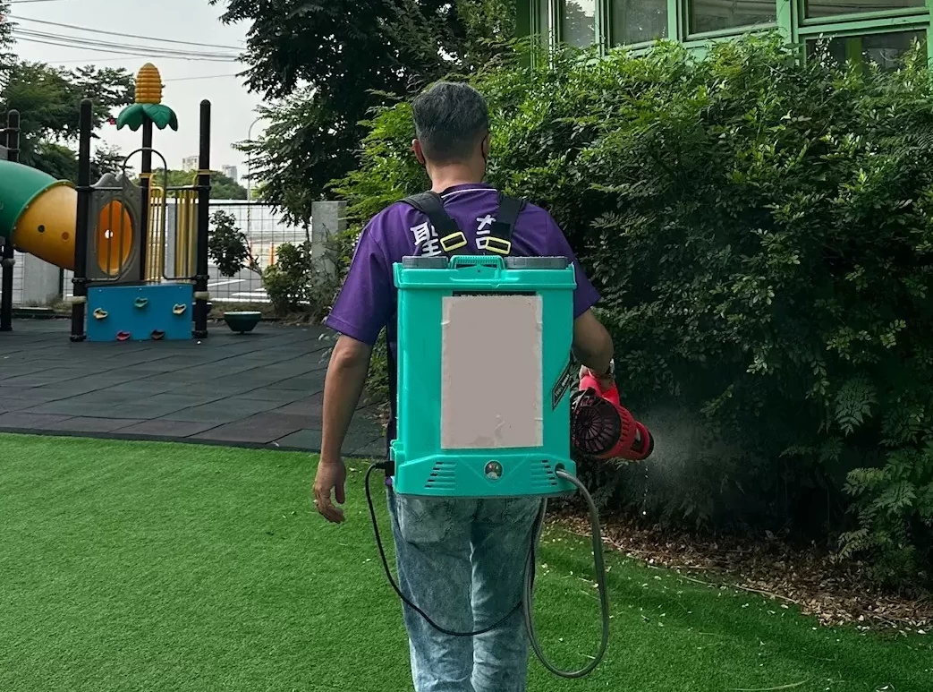8月全園環境消毒