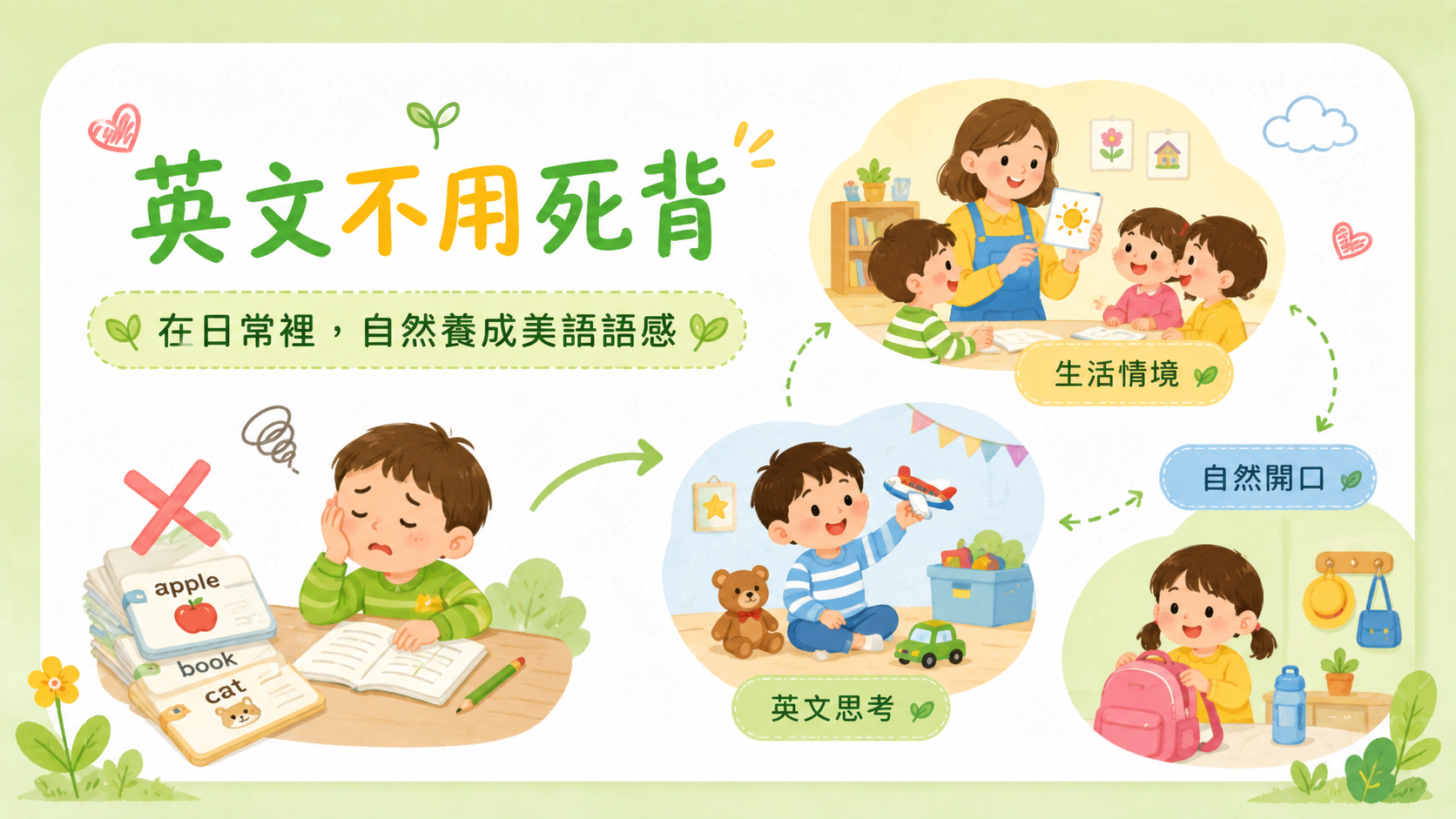 英文單字不用死背!看聖奇美語幼兒園如何將美語融入日常,培養孩子英文思考語感 英文不用死背!聖奇美語幼兒園教孩子將美語融入日常